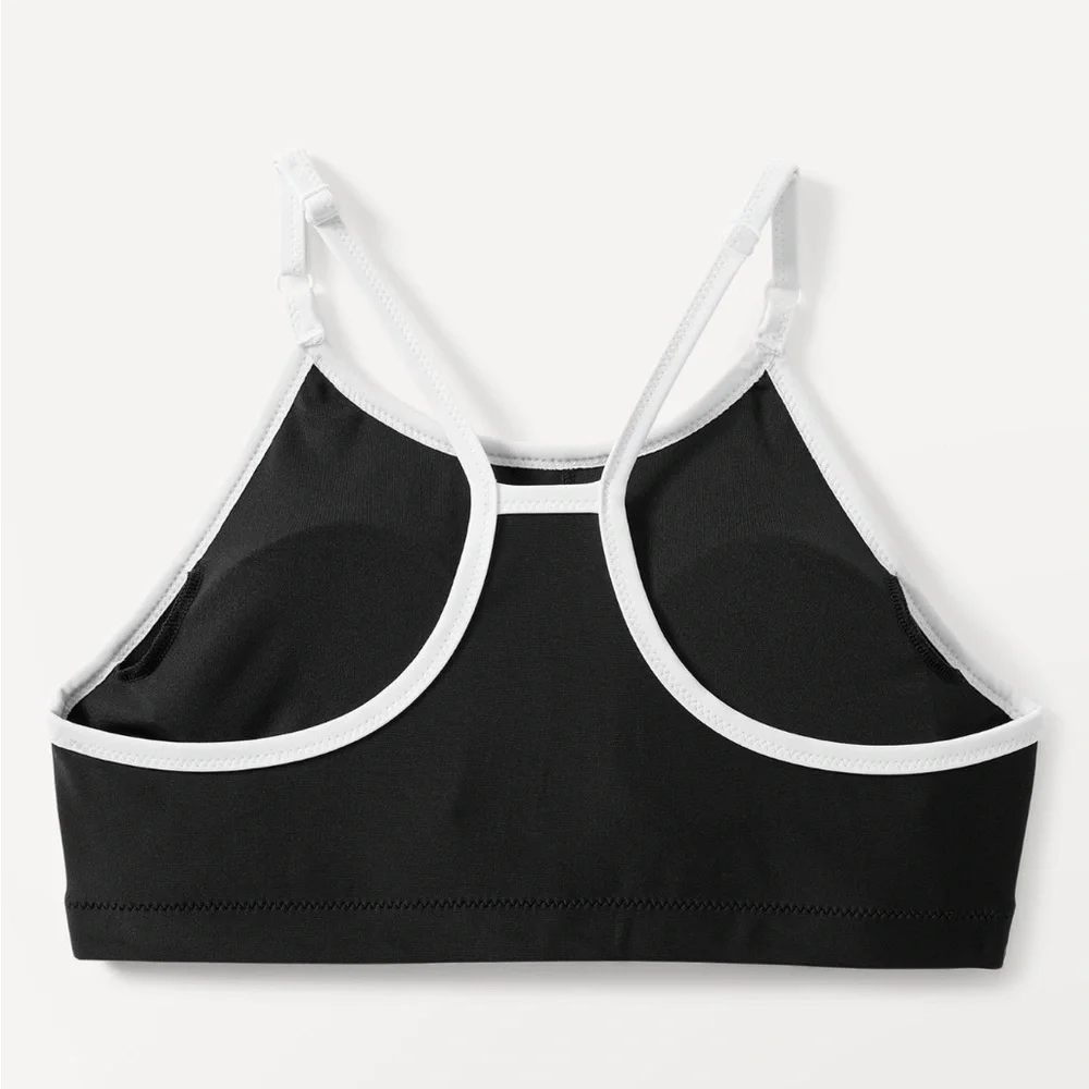 NWT Athleta Girl 2 Piece Adjustable Bikini top & High Rise Swim Shortie Sz M/8